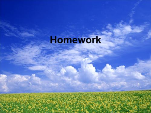 written homework代写